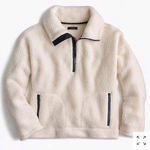BNWT : adorable J. crew fleece 1/2 zip